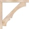 Ekena Millwork Balboa Block Smooth Bracket w/ Offset Brace, Douglas Fir, 5 1/2"W x 46"D x 46"H BKT0604X46X46BOA05SDF - alternate 3